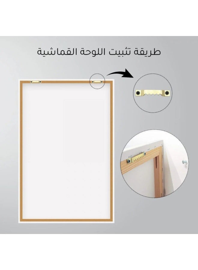 ماركتنا مجموعة لوحات قماشية بتصميم مودرن مع برواز مجوف - Image 4